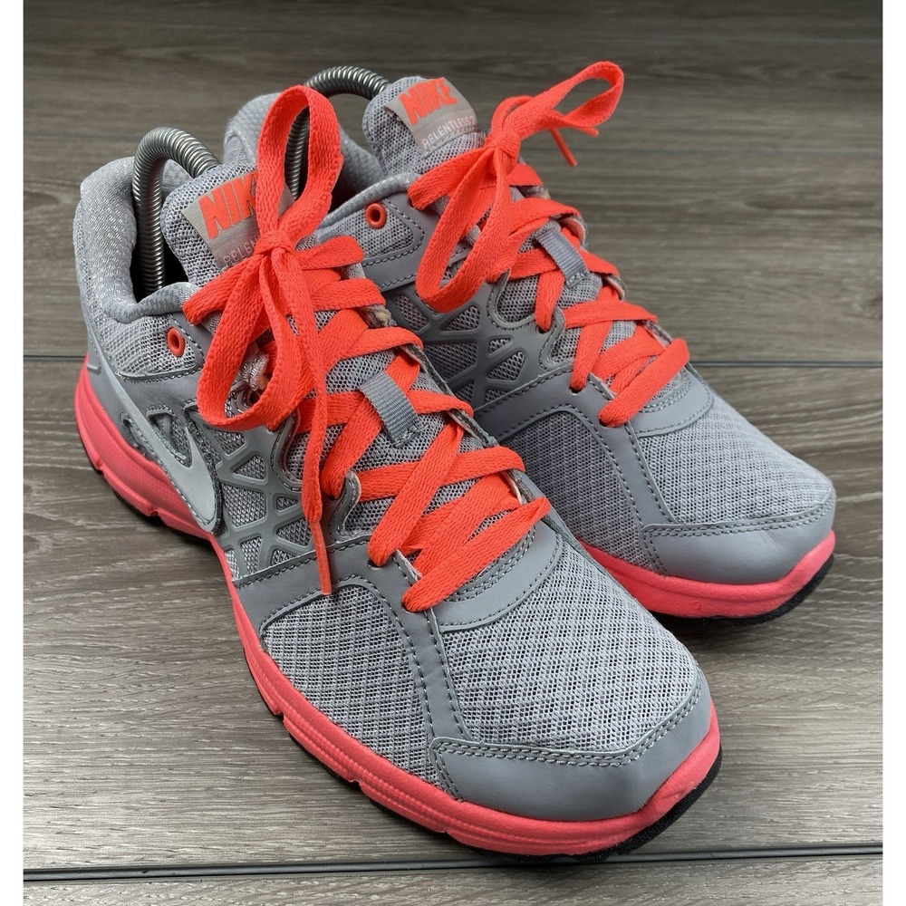 Nike Relentless 2 Gray‎ Pink Running Shoes 512083-002 Womens Size 9